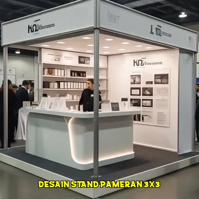 desain stand pameran 3x3
